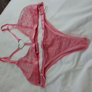 Baby pink bikini set